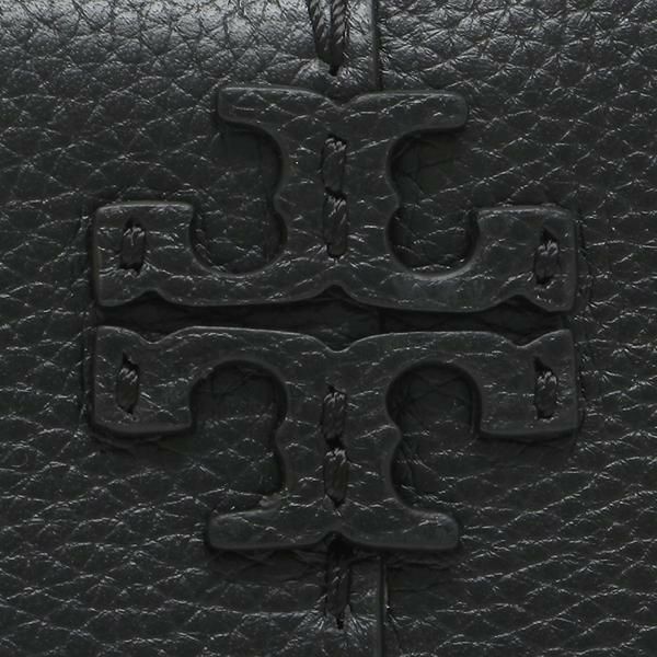 トリーバーチ 二つ折り財布 マックグロー ミニ財布 ブラック レディース TORY BURCH 64522 001 詳細画像