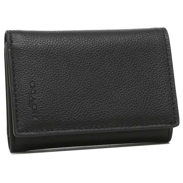 コーチ 財布 Coach F Cqbk コンパクト 1ｄ ウォレット シグネチャー メンズ 二つ折り財布 ミニ財布 チャコール ブラック Axes