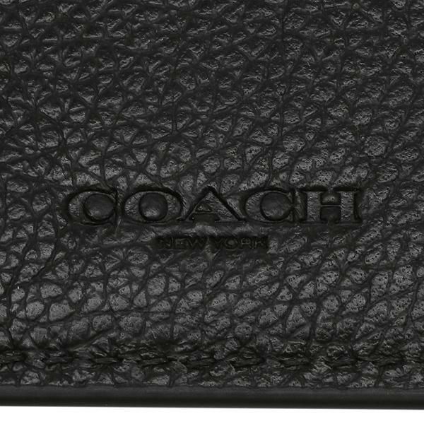 コーチ 三つ折り財布ミニ財布 ブラック メンズ COACH F23845 BLK 詳細画像
