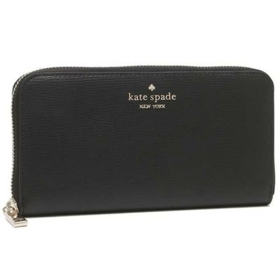 ケイトスペード 財布 Kate Spade Pwru7774 001 Sylvia シルビア Slim Continental Wallet レディース 長財布 無地 Black 黒 Axes