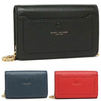 マークジェイコブス ショルダーバッグ ショルダー長財布 チェーンウォレット レディース MARC JACOBS M0014437 EMPIRE CITY LEATHER WALLET CROSSBODY