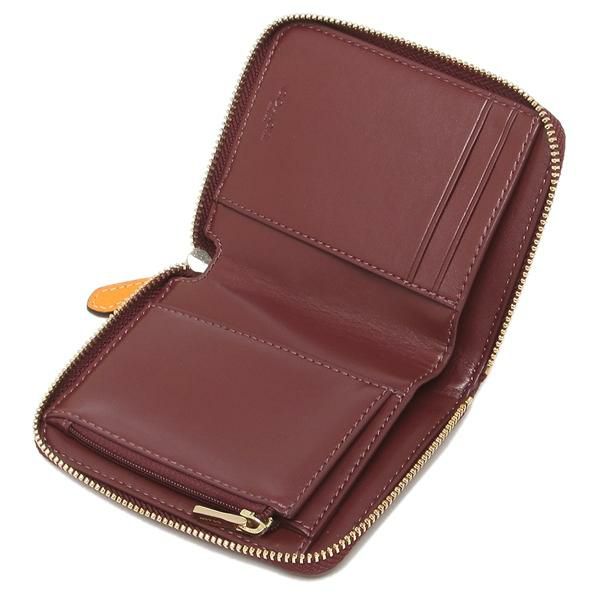 コーチ 二つ折り財布 シグネチャー ジャガード ミニ財布 ベージュ オレンジ レディース COACH 2637 IMQZV 【ショッパー付き】 詳細画像