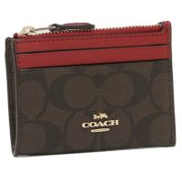 コーチ コインケース パスケース シグネチャー レッド レディース COACH 88208 IMRVQ