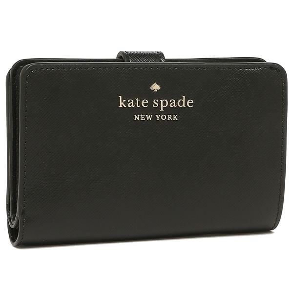 ケイトスペード 二つ折り財布 ブラック レディース KATE SPADE WLR00128 001