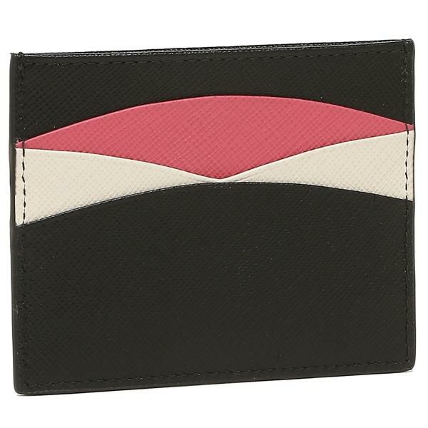 プラダ カードケース サフィアーノ マルチカラー ブラック ピンク レディース PRADA 1MC025 ZLP F061H 詳細画像