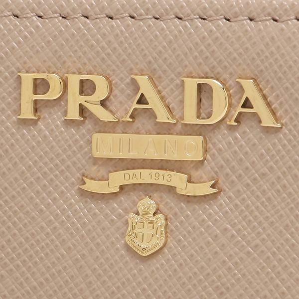 プラダ 長財布 サフィアーノ マルチカラー ベージュ レッド レディース PRADA 1ML506 ZLP F0KNX 詳細画像