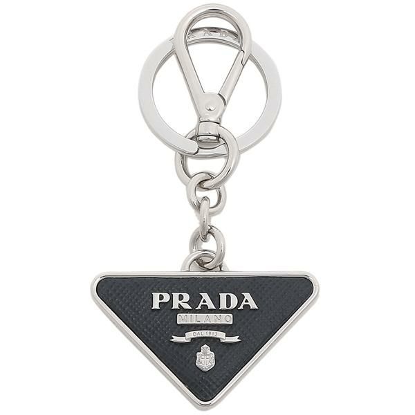プラダ キーリング サフィアーノ トライアングルロゴ ネイビー メンズ/レディース PRADA 2PP080 053 F0216 詳細画像