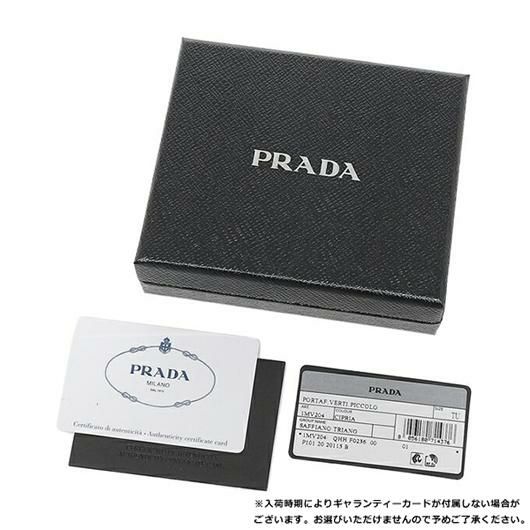 プラダ 二つ折り財布 サフィアーノトライアングルロゴ ミニ財布 ベージュ レディース PRADA 1MV204 QHH F0236 詳細画像