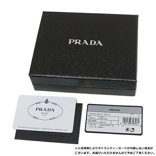 プラダ キーケース コインケース サフィアーノメタルオロ ピンク レディース PRADA 1PP122 QWA F0505 詳細画像