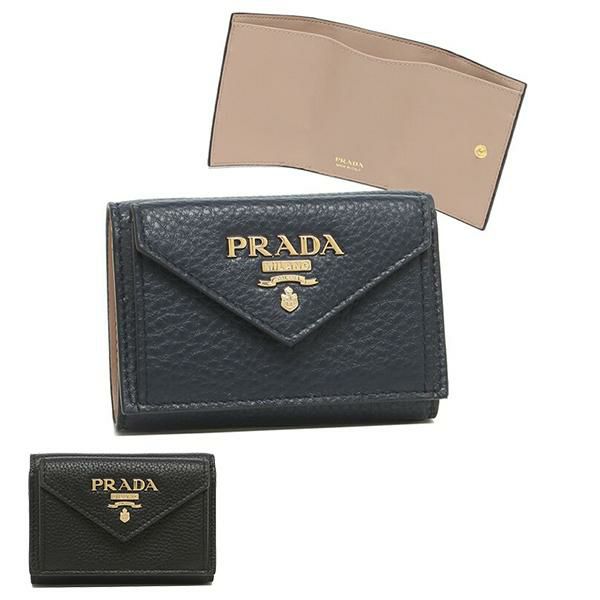 プラダ 三つ折り財布 サフィアーノ ミニ財布 ミニ財布 レディース PRADA 1MH021 2BG5