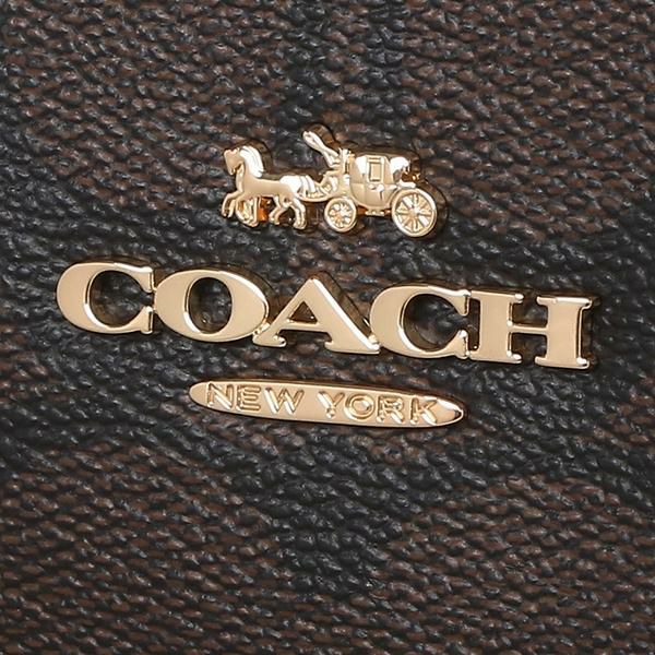 コーチ トートバッグ シグネチャー ブラウン ブラック レディース COACH 4455 IMAA8 詳細画像