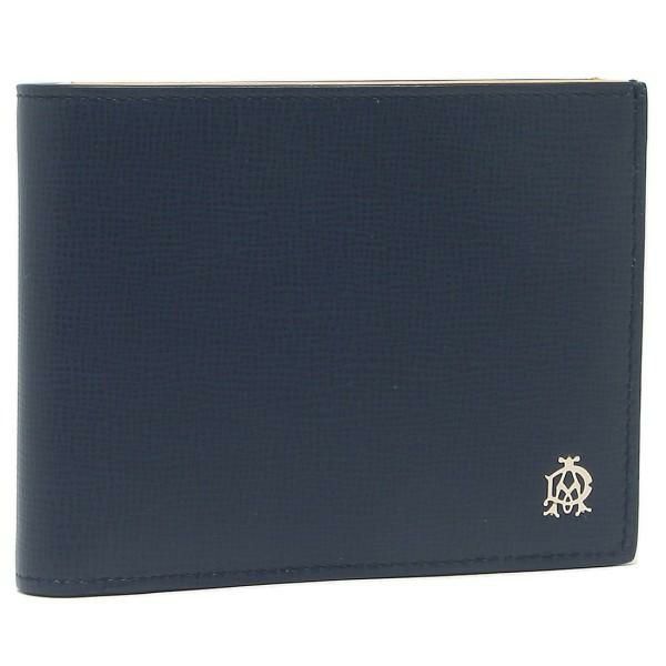 ダンヒル 財布 DUNHILL L2T732N BELGRAVE BLUE 4CC & COIN PURSE 2つ折り財布 ネイビー