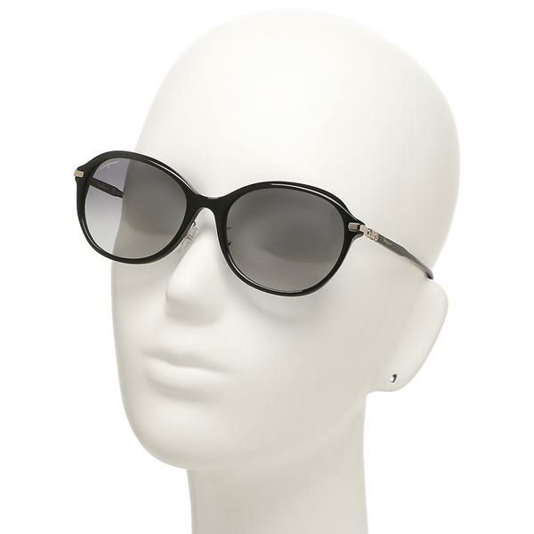フェラガモ サングラス アイウェア レディース ガンチーニ 56サイズ グレー ブラック アジアンフィット Salvatore Ferragamo SF1002SA 001 ボストン 詳細画像