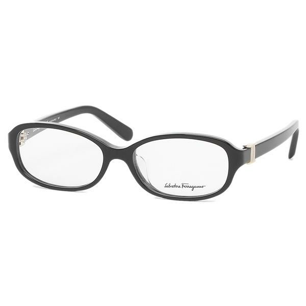フェラガモ 眼鏡フレーム アイウェア レディース 52サイズ ブラック アジアンフィット Salvatore Ferragamo SF2769A 001 オーバル