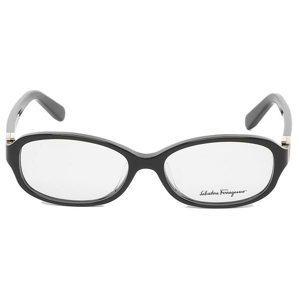フェラガモ 眼鏡フレーム アイウェア レディース 52サイズ ブラック アジアンフィット Salvatore Ferragamo SF2769A 001 オーバル 詳細画像