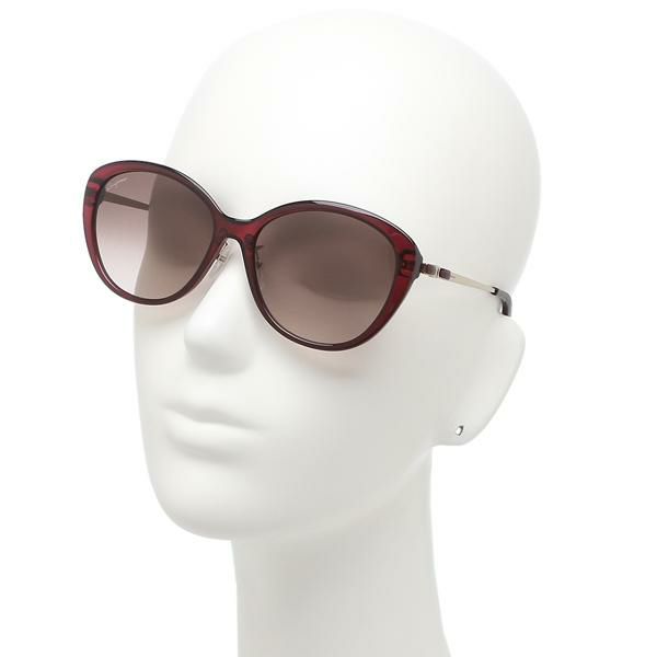 フェラガモ サングラス アイウェア レディース 58サイズ ブラウン レッド アジアンフィット リボン Salvatore Ferragamo SF973SA 606 ボストン 詳細画像
