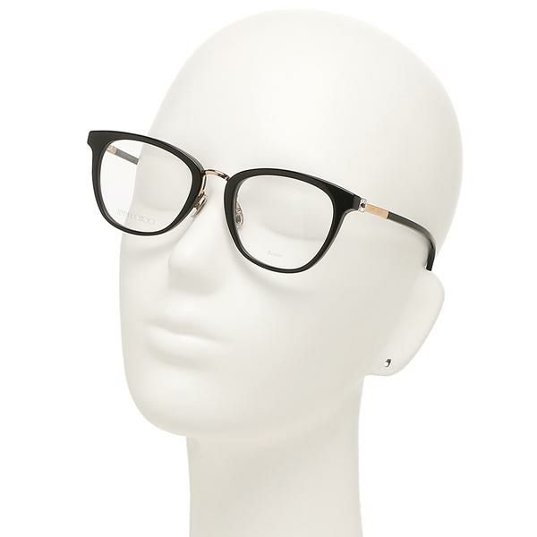 ジミーチュウ 眼鏡フレーム アイウェア レディース 52サイズ ブラック アジアンフィット JIMMY CHOO JC289/F 807 ウェリントン 詳細画像