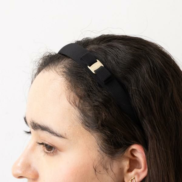 フェラガモ カチューシャ ヴァラ ヘアバンド ブラック レディース Salvatore Ferragamo 340086 0430314 詳細画像