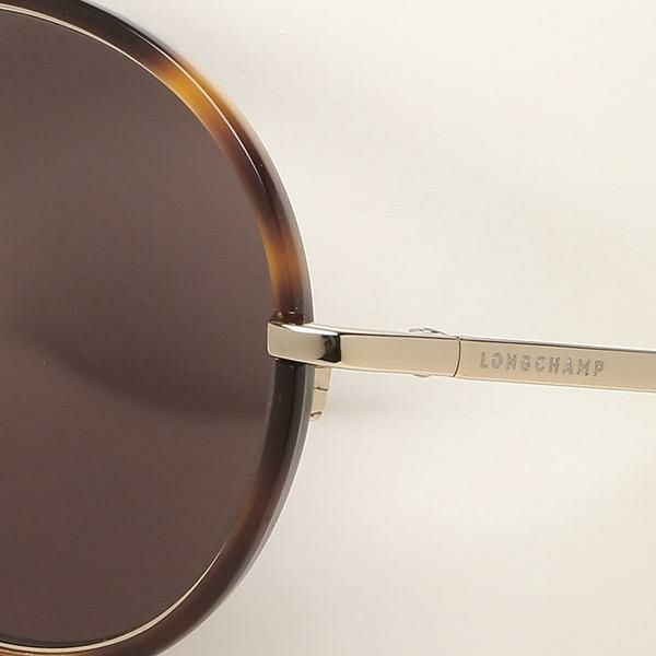 ロンシャン サングラス アイウェア レディース 53サイズ カーキ ブラウン アジアンフィット LONGCHAMP LO124SJ 214 ラウンド 詳細画像