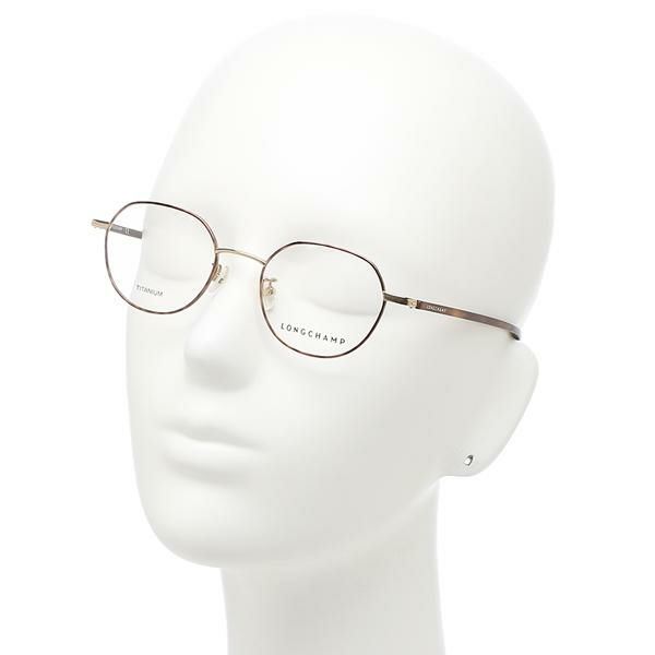 ロンシャン 眼鏡フレーム アイウェア レディース 48サイズ ブラウン アジアンフィット LONGCHAMP LO2502J 233 ラウンド 詳細画像