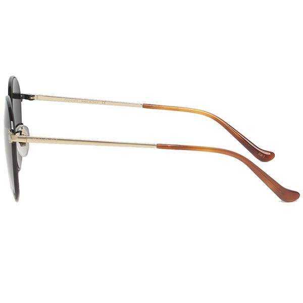 グッチ サングラス アイウェア メンズ 55サイズ グレー ゴールド アジアンフィット GUCCI GG0574SK 001 ボストン 詳細画像