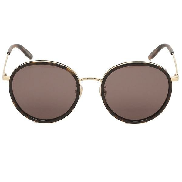グッチ サングラス アイウェア メンズ 55サイズ ブラウン ゴールド アジアンフィット GUCCI GG0677SK 002 ラウンド 詳細画像