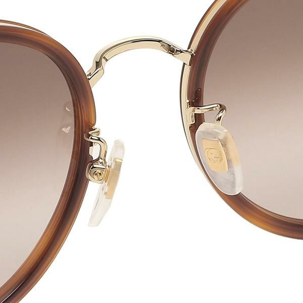 グッチ サングラス アイウェア メンズ 55サイズ ブラウン ゴールド