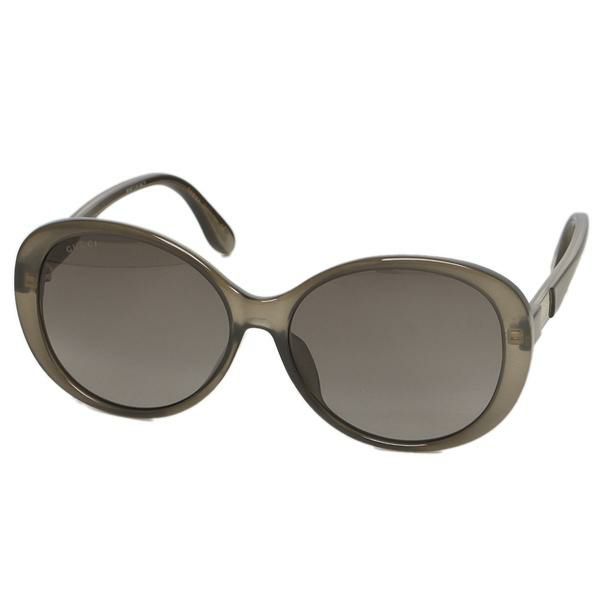 グッチ サングラス アイウェア レディース 59サイズ ブラウン アジアンフィット GUCCI GG0793SK 002 オーバル