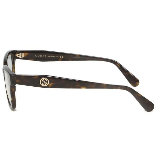 グッチ 眼鏡フレーム アイウェア レディース 54サイズ ブラウン アジアンフィット GUCCI GG0801OA 002 ウェリントン 詳細画像