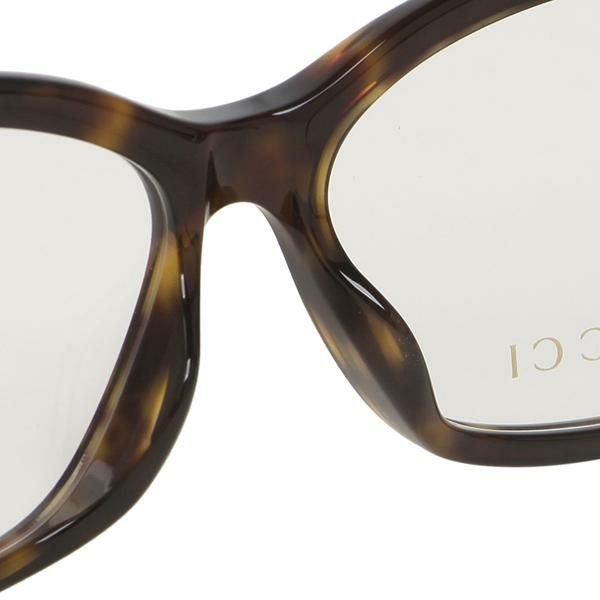 グッチ 眼鏡フレーム アイウェア レディース 54サイズ ブラウン アジアンフィット GUCCI GG0801OA 002 ウェリントン 詳細画像