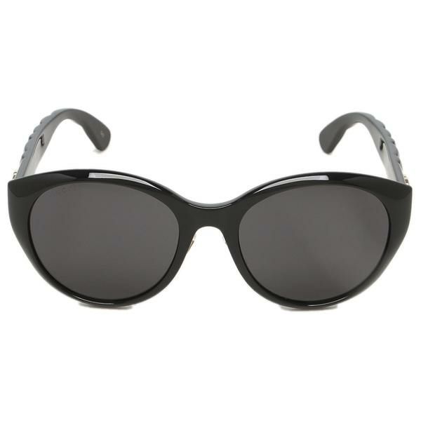 グッチ サングラス アイウェア レディース 56サイズ グレー ブラック 642988 J1691 ダブルG アジアンフィット GUCCI GG0814SK 001 ボストン 詳細画像