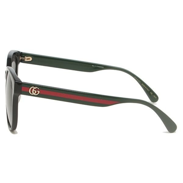 グッチ サングラス アイウェア レディース 56サイズ グレー ブラック アジアンフィット GUCCI GG0854SK 001 ボストン 詳細画像