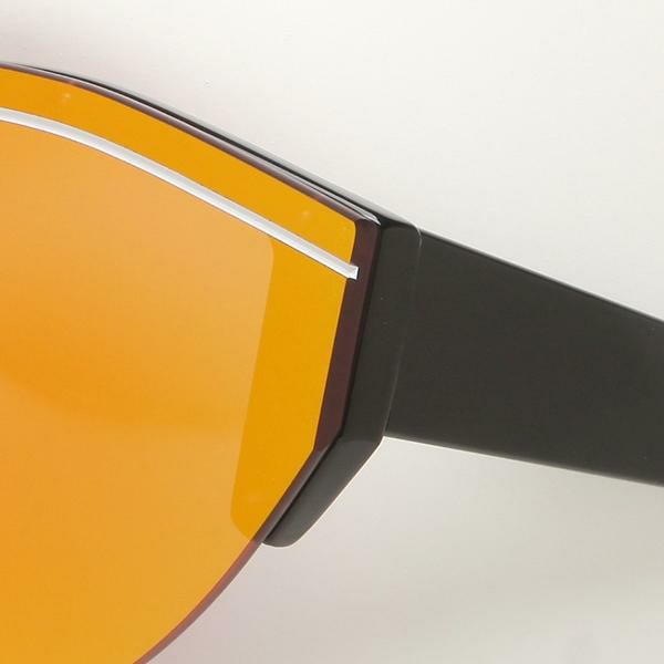 バレンシアガ サングラス アイウェア メンズ レディース 99サイズ オレンジ ブラック アジアンフィット BALENCIAGA BB0004SA 008 ボストン 詳細画像
