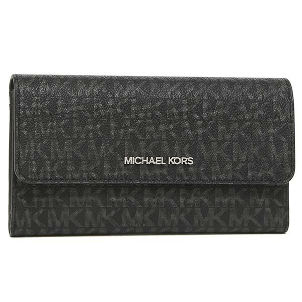 マイケルコース 長財布 アウトレット ジェットセットトラベル ブラック レディース MICHAEL KORS 35F8STVF3B BLACK