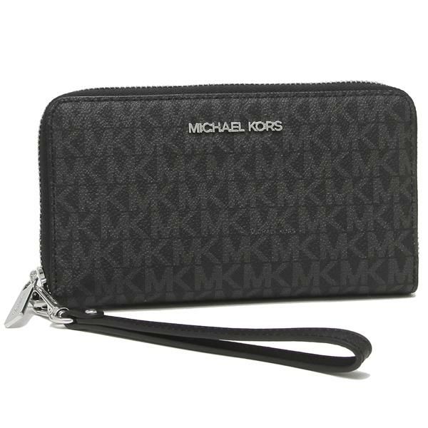 マイケルコース 財布 アウトレット ジェットセットトラベル フォーンウォレット　ブラック レディース MICHAEL KORS JET SET TRAVEL BLACK