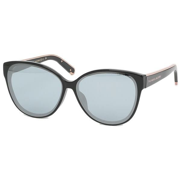 マークジェイコブス サングラス アイウェア レディース 61サイズ ブルー ブラック アジアンフィット MARC JACOBS 452/F/S 807 61 ボストン