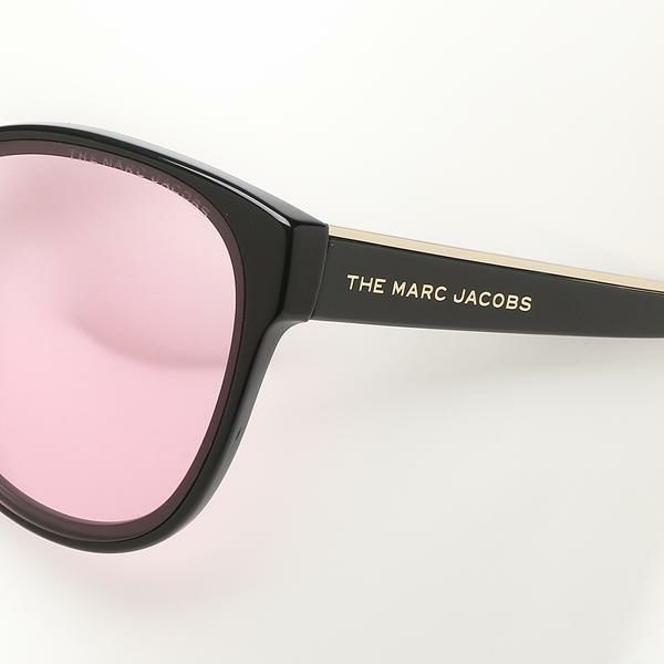 マークジェイコブス サングラス アイウェア レディース 61サイズ ピンク ブラック アジアンフィット MARC JACOBS 452/F/S 807 U1 ボストン 詳細画像