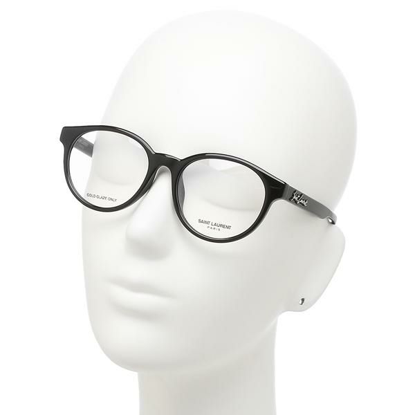 サンローランパリ 眼鏡フレーム アイウェア メンズ レディース 52サイズ ブラック アジアンフィット SAINT LAURENT PARIS SL 321 F 001 ボストン 詳細画像