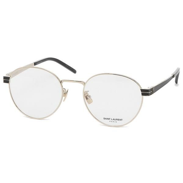 サンローランパリ 眼鏡フレーム アイウェア メンズ レディース 52サイズ ゴールド ブラック SAINT LAURENT PARIS SL M63 003 ラウンド