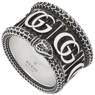 グッチ リング アクセサリー Gucci J8400 0811 キャットヘッド Thin Silver Ring With Feline Head メンズ レディース 指輪 シルバー Axes