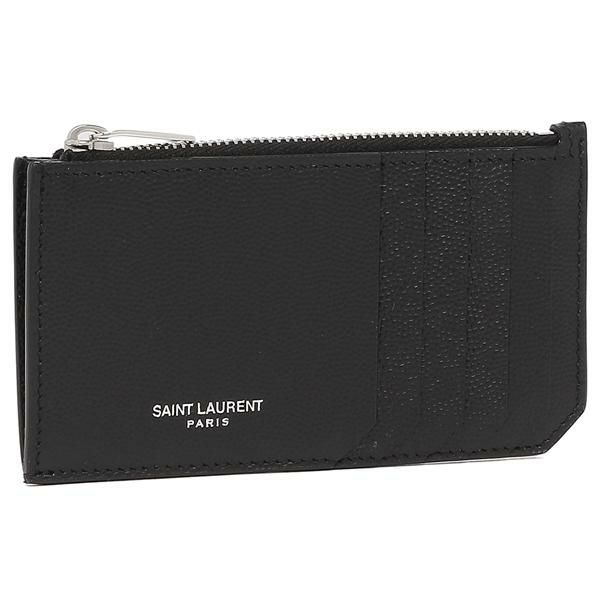 サンローランパリ カードケース フラグメントケース ブラック メンズ レディース SAINT LAURENT PARIS 609362 BTY0N 1000