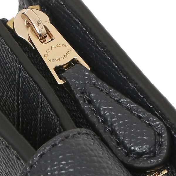 コーチ アウトレット 二つ折り財布 ネイビー レディース COACH 6390 IMMID 詳細画像