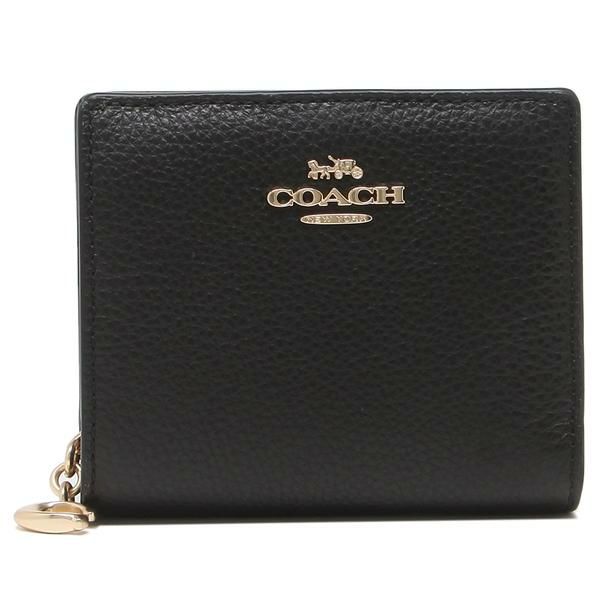 コーチ アウトレット 二つ折り財布 ミニ財布 ブラック レディース COACH C2862 IMBLK 詳細画像