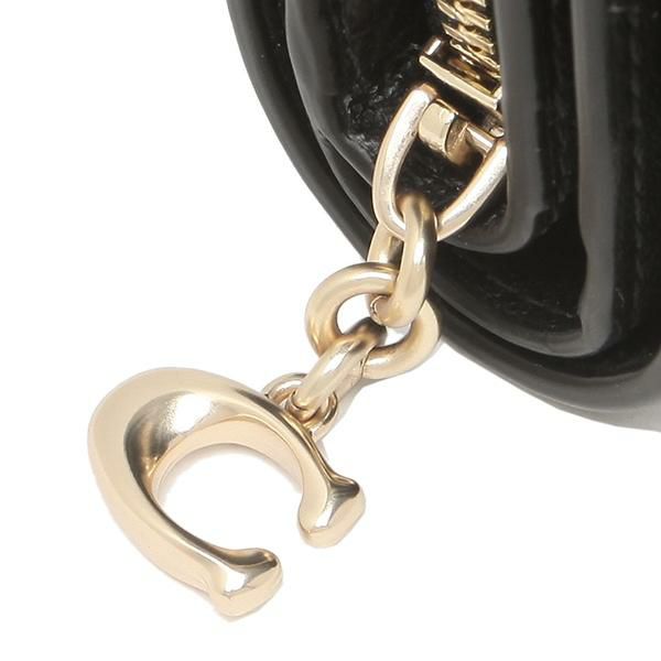 コーチ アウトレット 二つ折り財布 ミニ財布 ブラック レディース COACH C2862 IMBLK 詳細画像