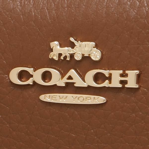 コーチ アウトレット 二つ折り財布 ミニ財布 ブラウン レディース COACH C2862 IMR1W 詳細画像