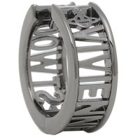 ヴィヴィアンウエストウッド ピアス アクセサリー ウエストミンスター 片耳 シングル フープ ガンメタル レディース メンズ 62030052 S001