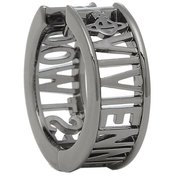 ヴィヴィアンウエストウッド ピアス アクセサリー ウエストミンスター 片耳 シングル フープ ガンメタル レディース メンズ 62030052 S001