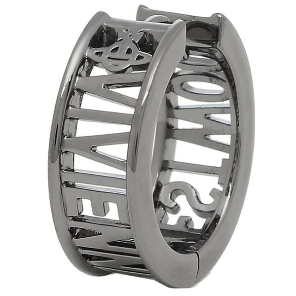 ヴィヴィアンウエストウッド ピアス アクセサリー ウエストミンスター 片耳 シングル フープ ガンメタル レディース メンズ 62030052 S001 詳細画像