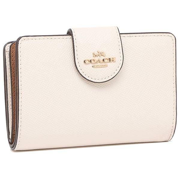 コーチ 二つ折り財布 ホワイト レディース COACH 6390 IMCHK コーチ 二つ折り財布 ホワイト レディース COACH 6390 IMCHK