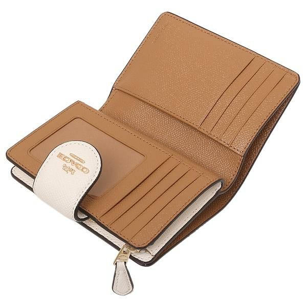 コーチ アウトレット 二つ折り財布 ホワイト レディース COACH 6390 IMCHK 詳細画像